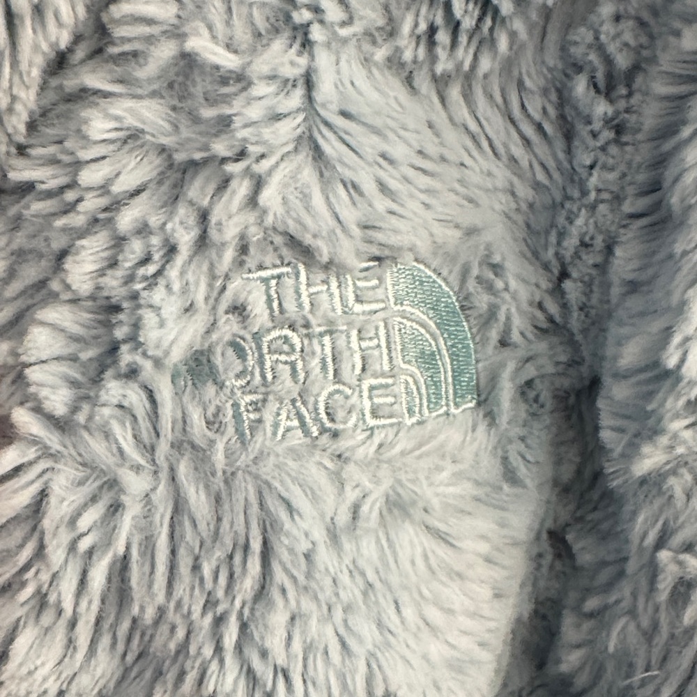 Girl’s North Face Light Blue Fleece Reversible Jacket